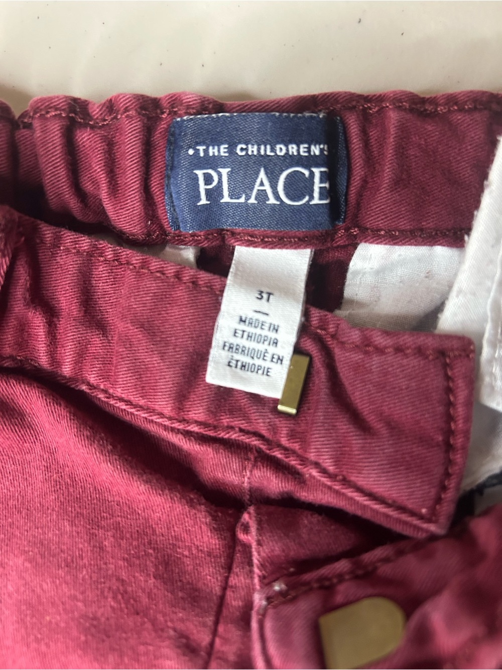 The Children's Place Burgundy Casual Bottoms
